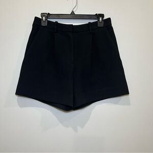Maje Black Tailored High-Rise Shorts